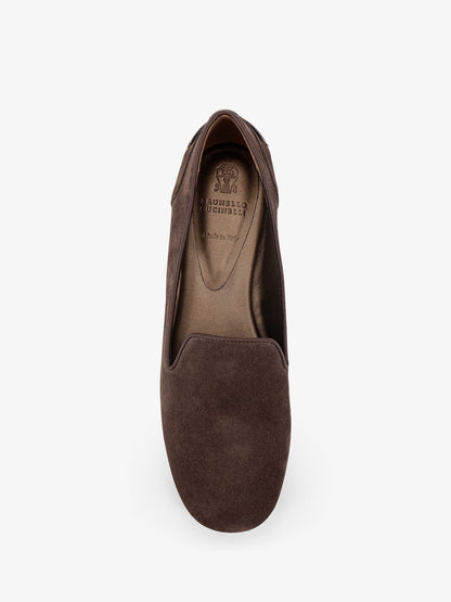 Suede loafers with Monili detail thumbnail