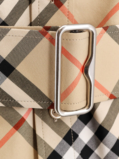 Chemisier cotton short dress with Check print thumbnail