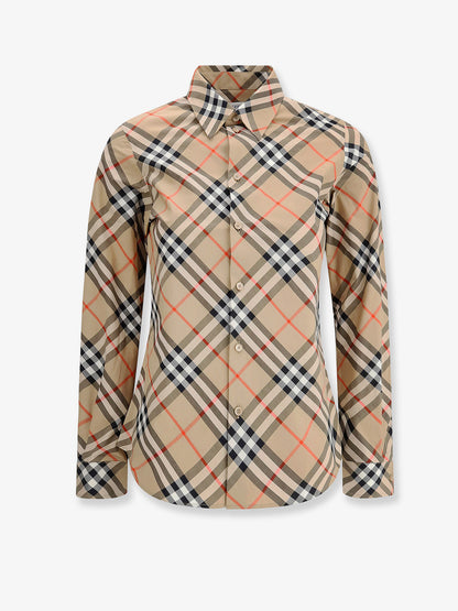 Cotton shirt with Burberry Check motif thumbnail
