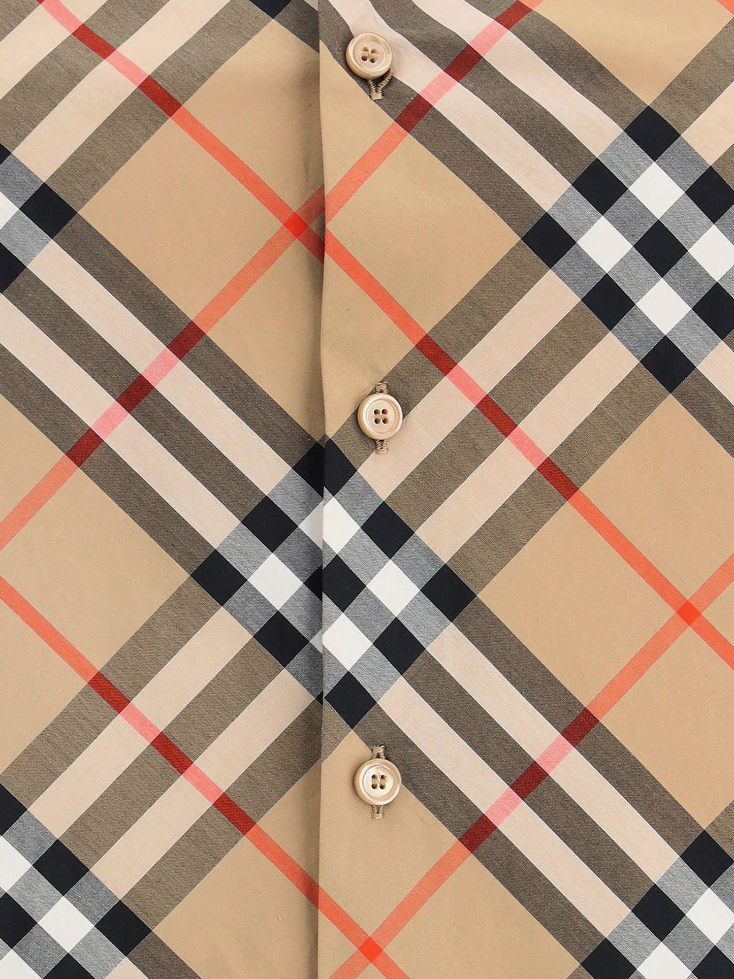 Cotton shirt with Burberry Check motif