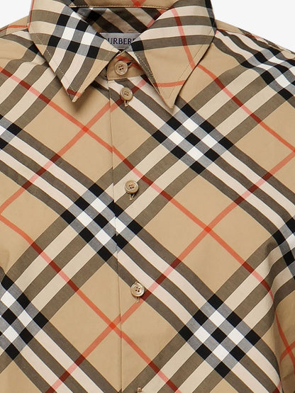 Cotton shirt with Burberry Check motif thumbnail