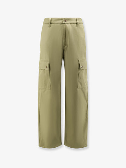 Cotton trousers with Logo embroidery thumbnail