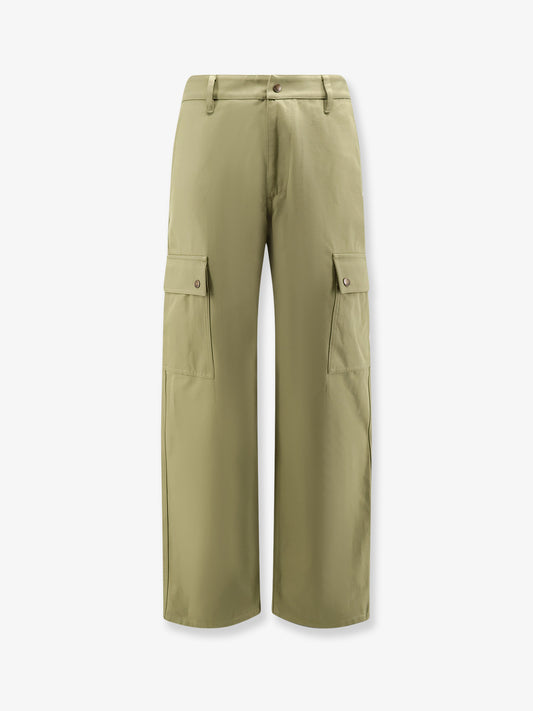 Cotton trousers with Logo embroidery