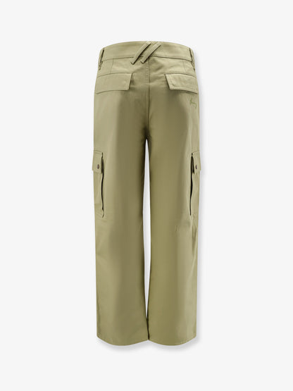 Cotton trousers with Logo embroidery thumbnail