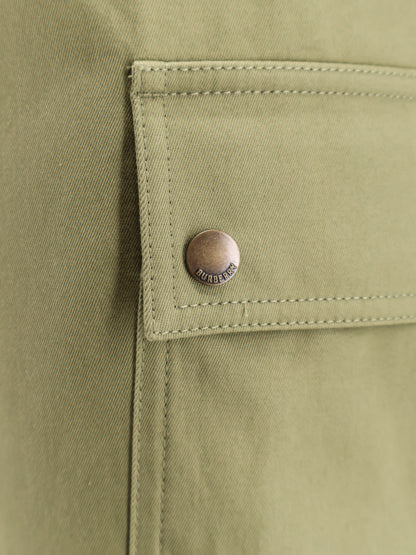 Cotton trousers with Logo embroidery thumbnail