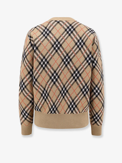 Wool sweater with Burberry Check motif thumbnail