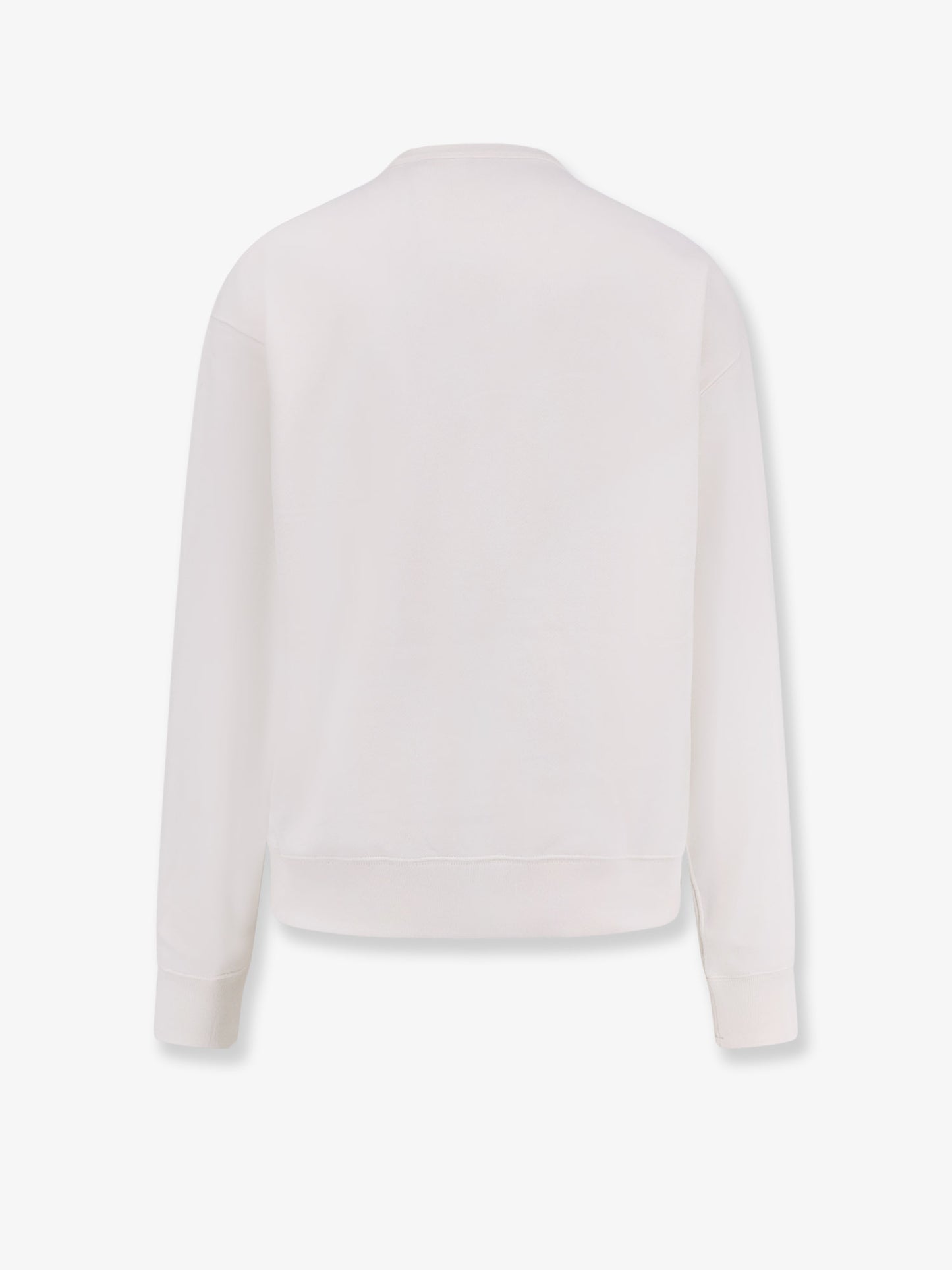 Cotton sweatshirt with logo embroidery