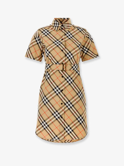 Chemisier cotton dress with Check print thumbnail