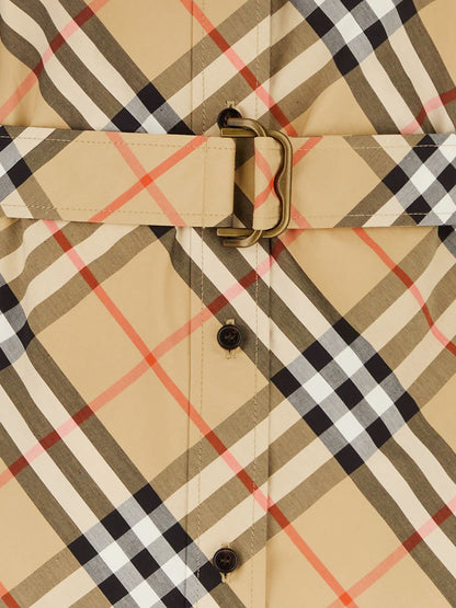 Chemisier cotton dress with Check print thumbnail