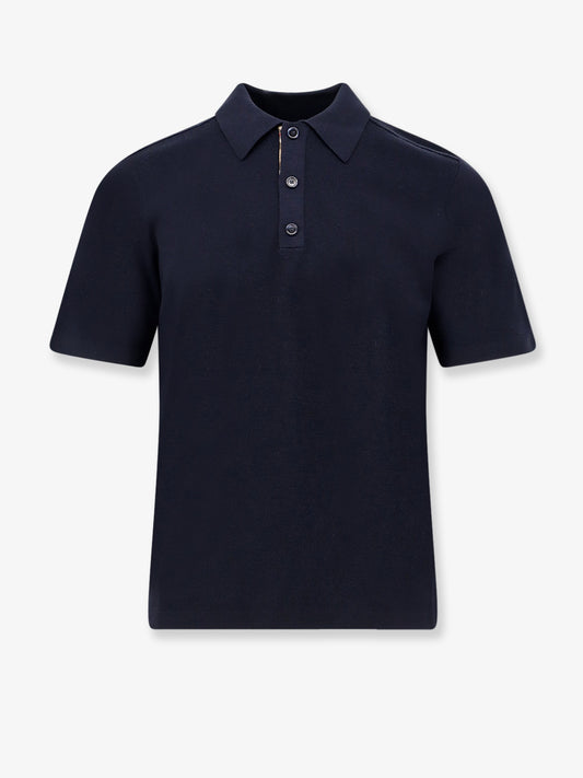 Wool polo shirt
