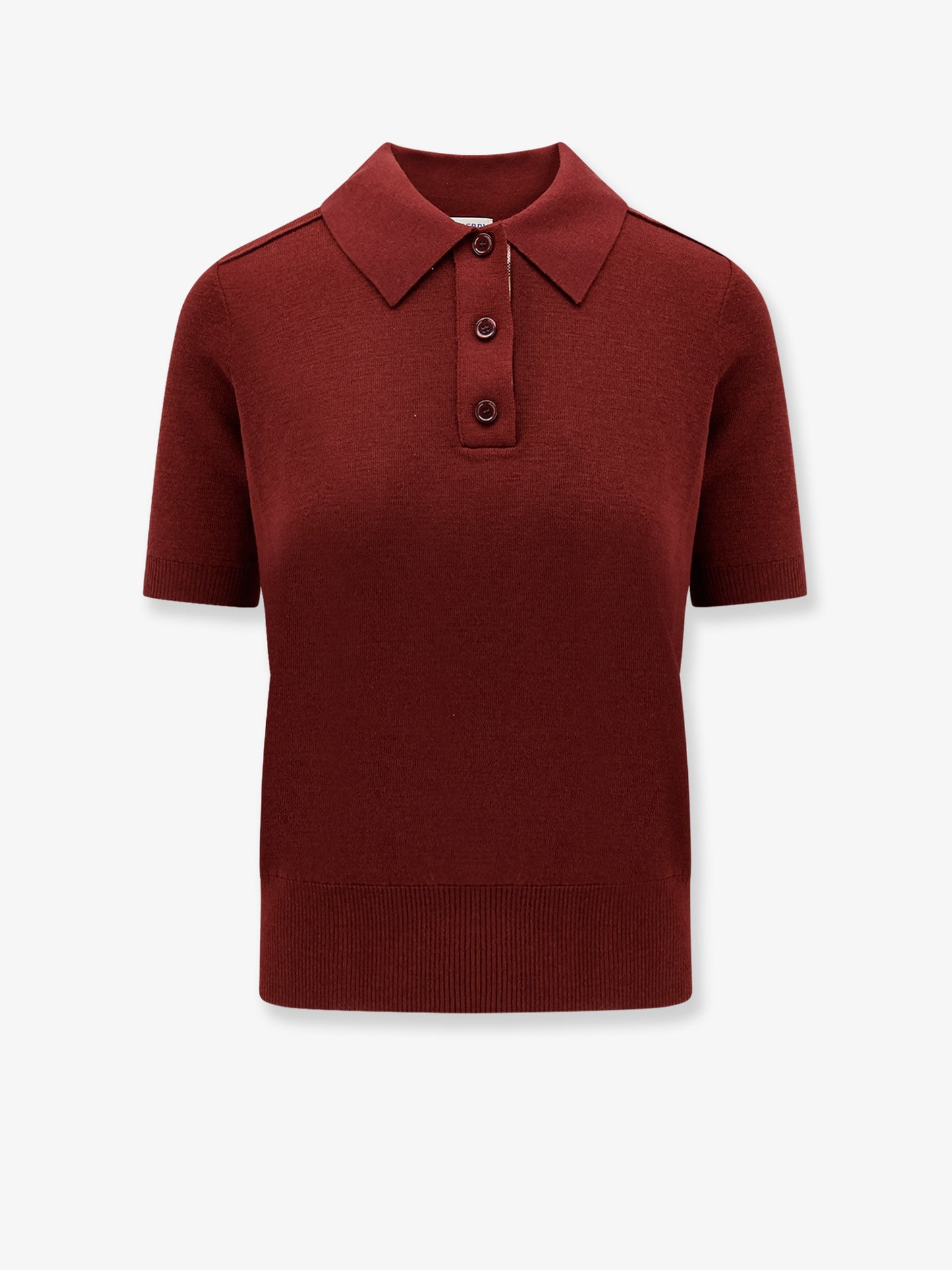 Wool polo shirt