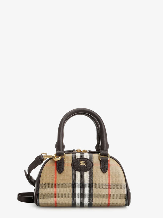 Burberry Check coated canvas shoulder bag