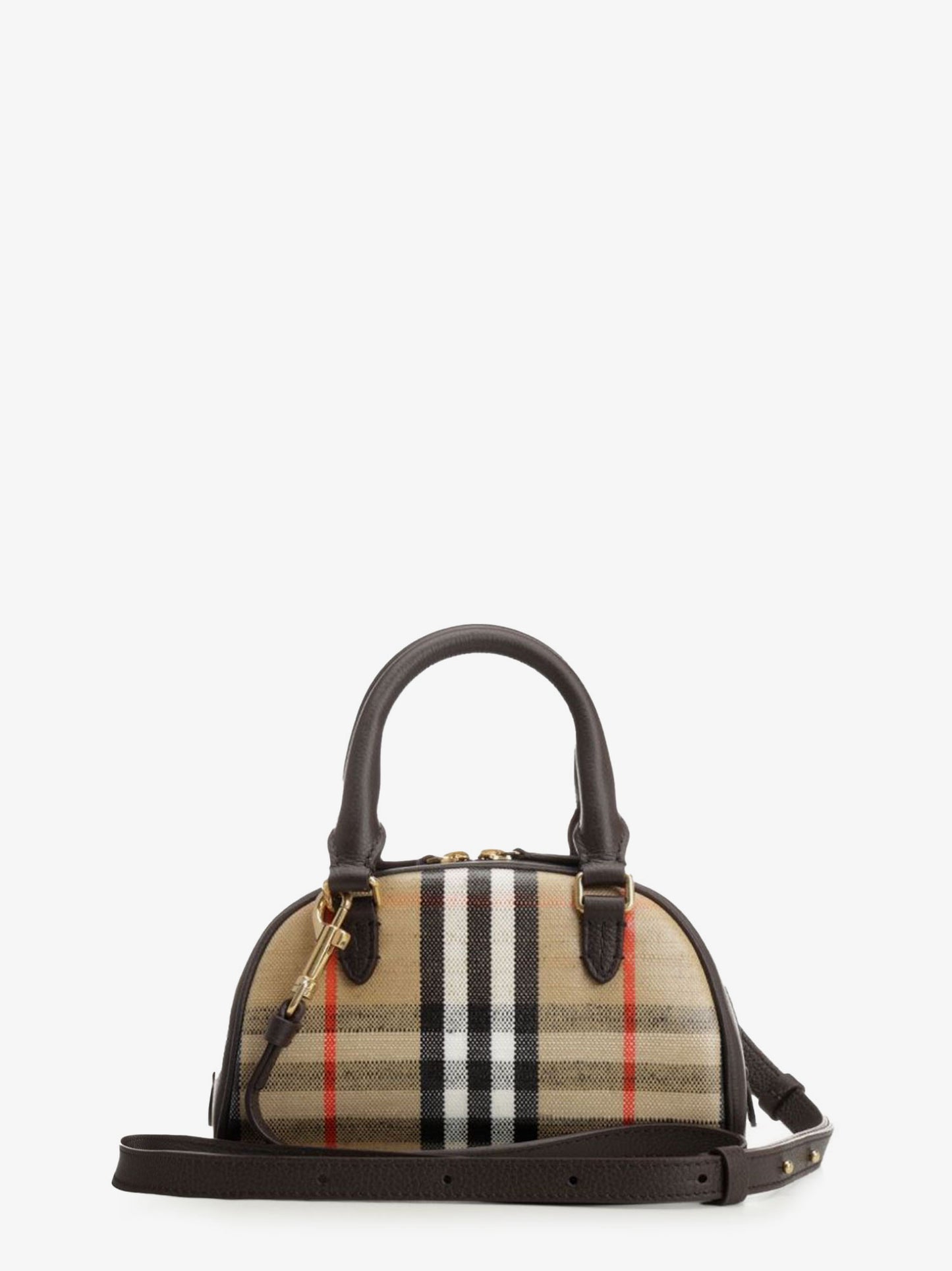 Burberry Check coated canvas shoulder bag