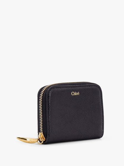 Leather wallet with frontal logo thumbnail