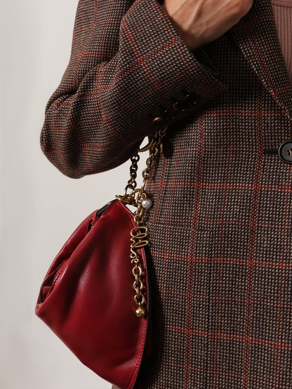 Halfmoon leather shoulder bag thumbnail