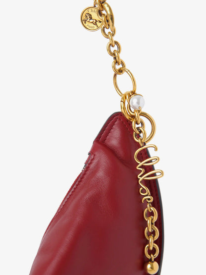 Halfmoon leather shoulder bag thumbnail