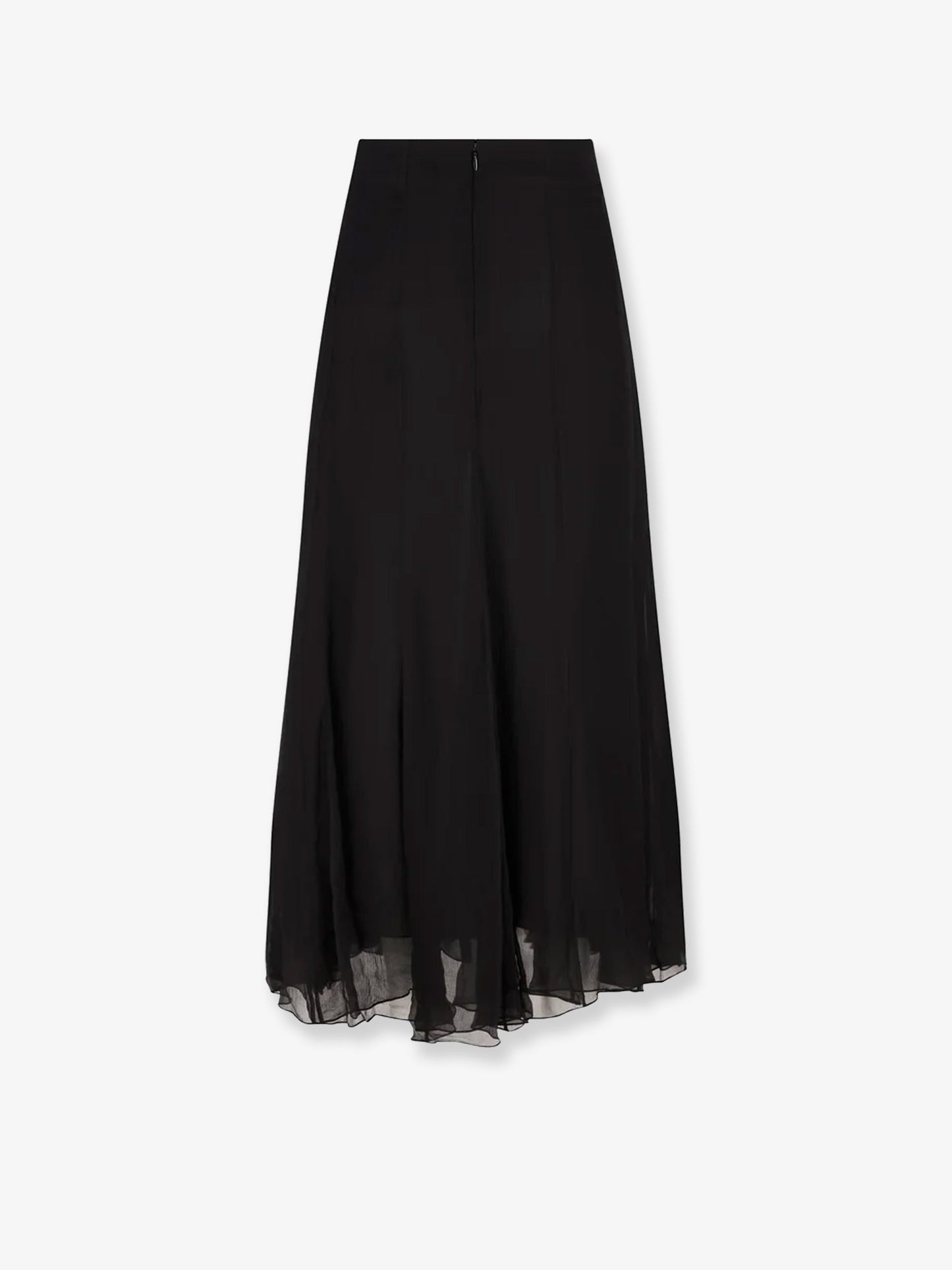 Long muslin silk skirt