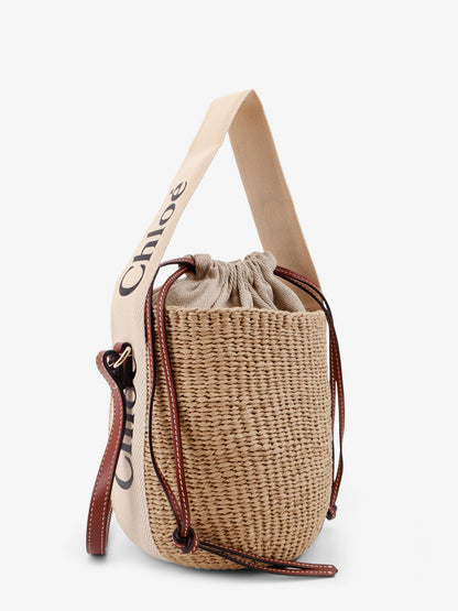Woody rafia bucket bag thumbnail
