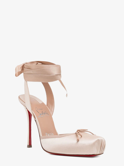 Cassia Lace Up satin pumps thumbnail