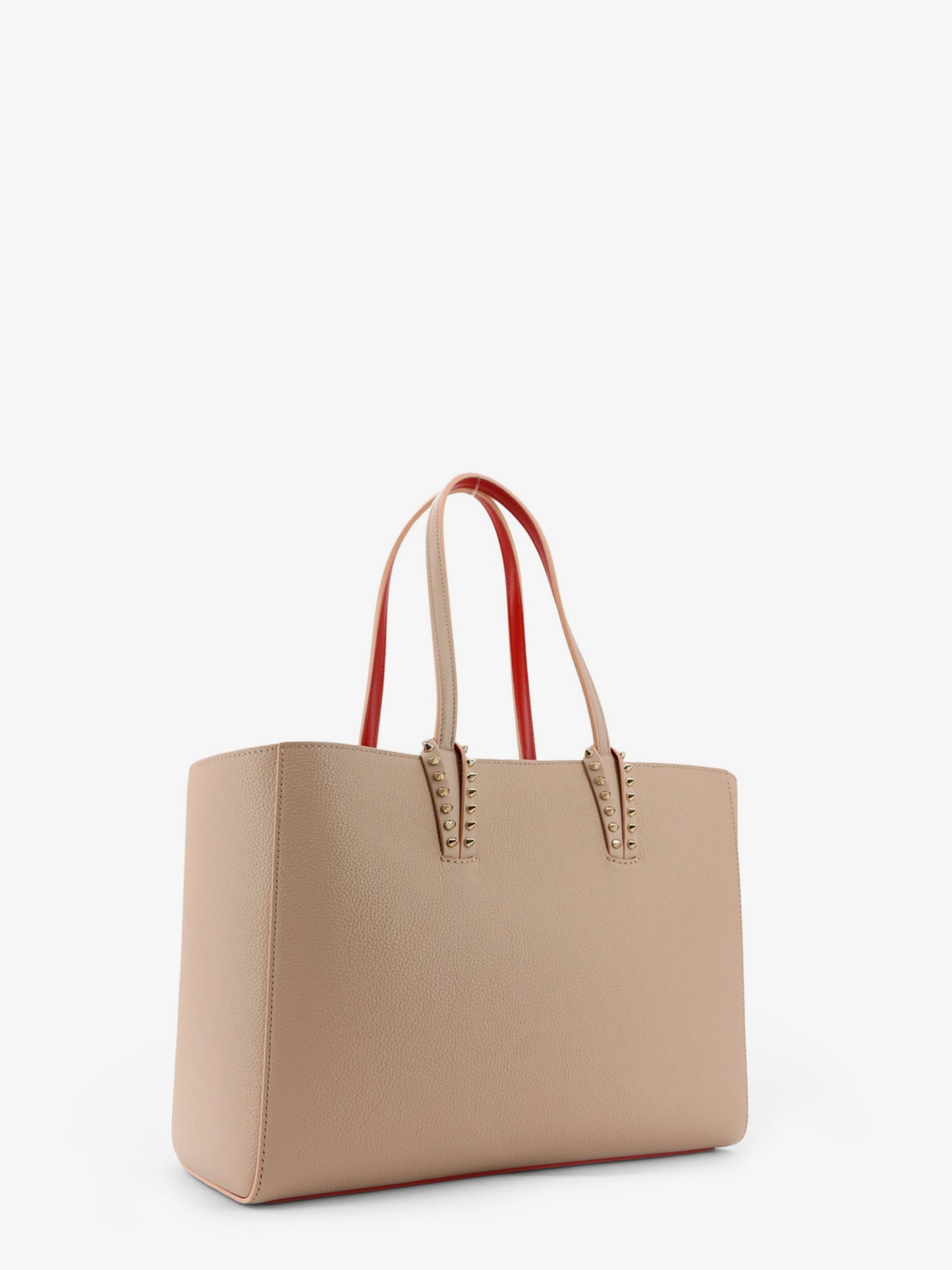 Cabata leather shoulder bag with studs
