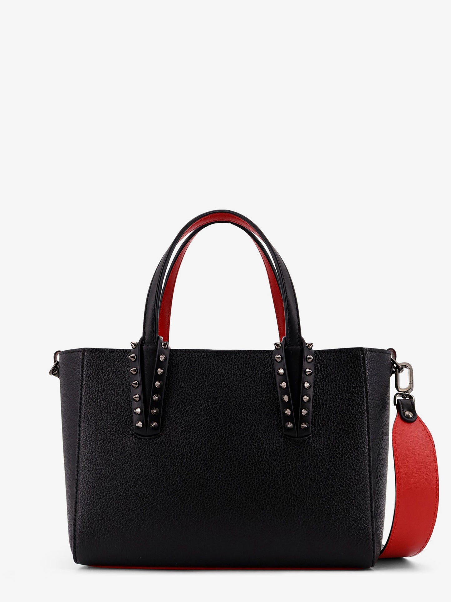 Cabata leather shoulder bag with studs