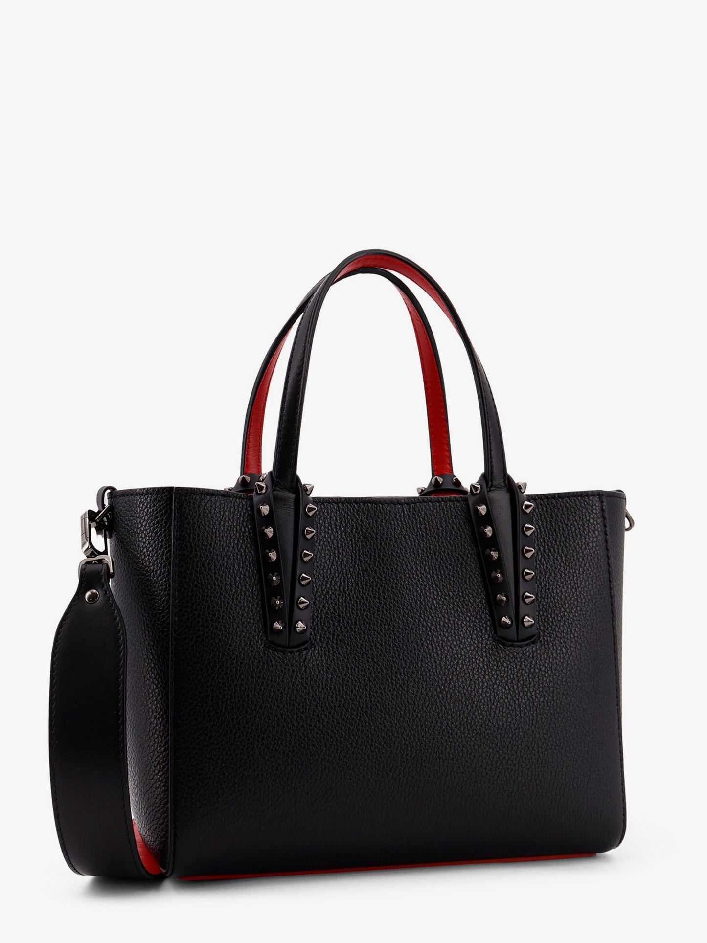 Cabata leather shoulder bag with studs