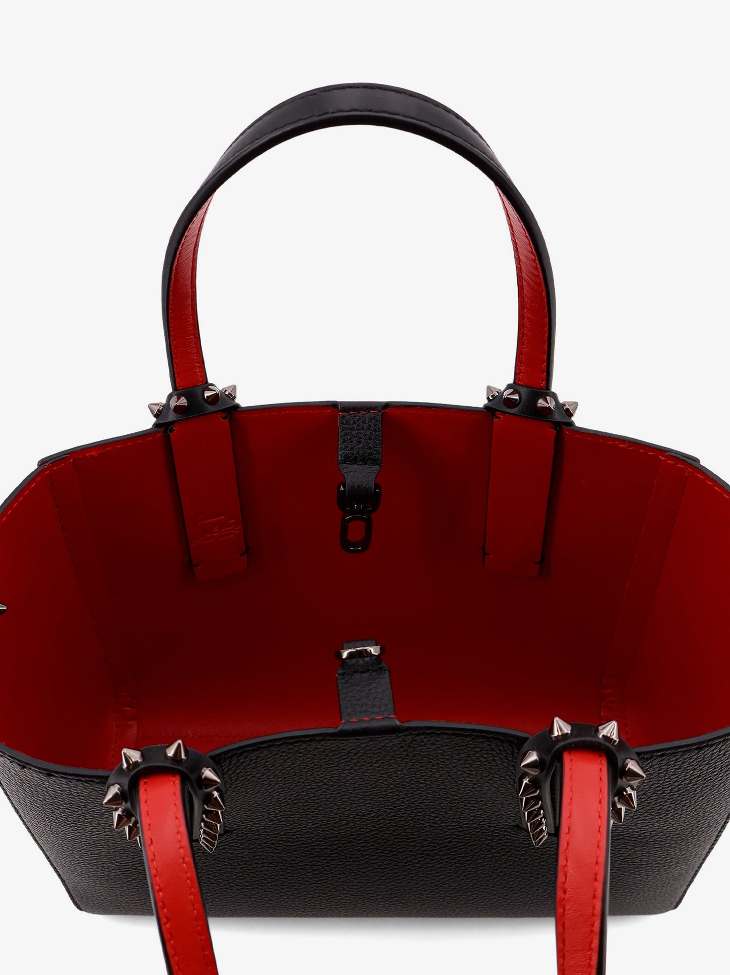 Cabata leather shoulder bag with studs