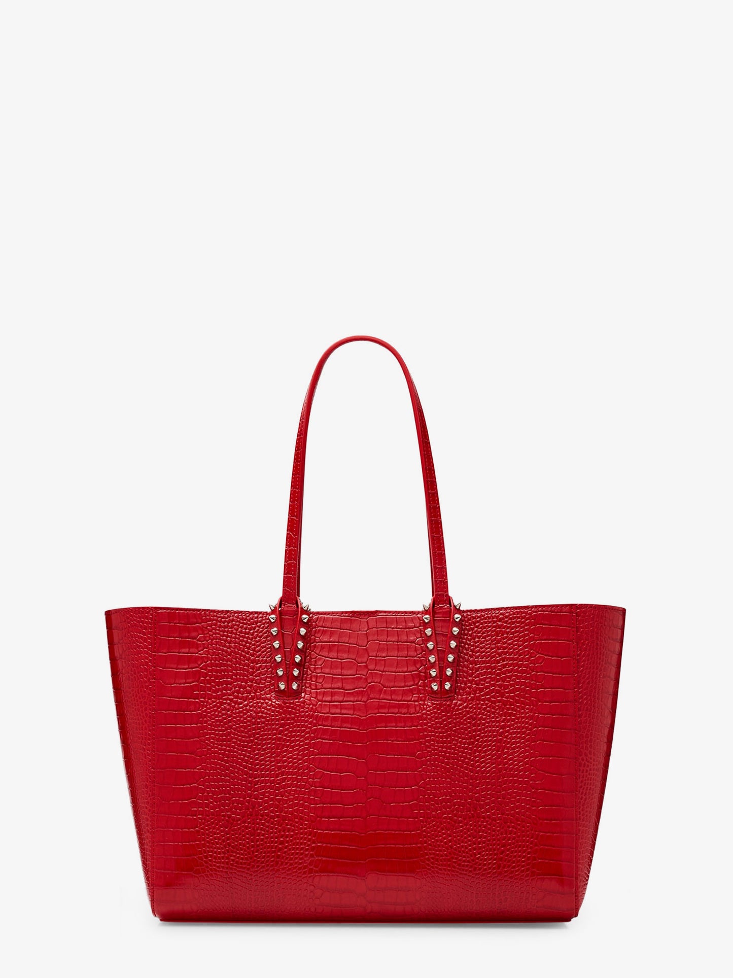 Cabata leather shoulder bag with croco effect