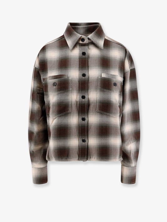 Cropped madras shirt