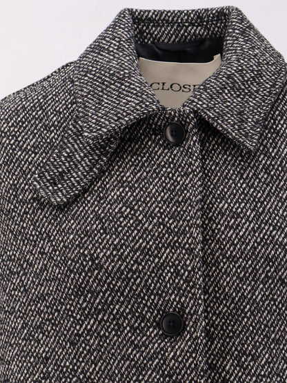 Recycled wool blend short coat thumbnail