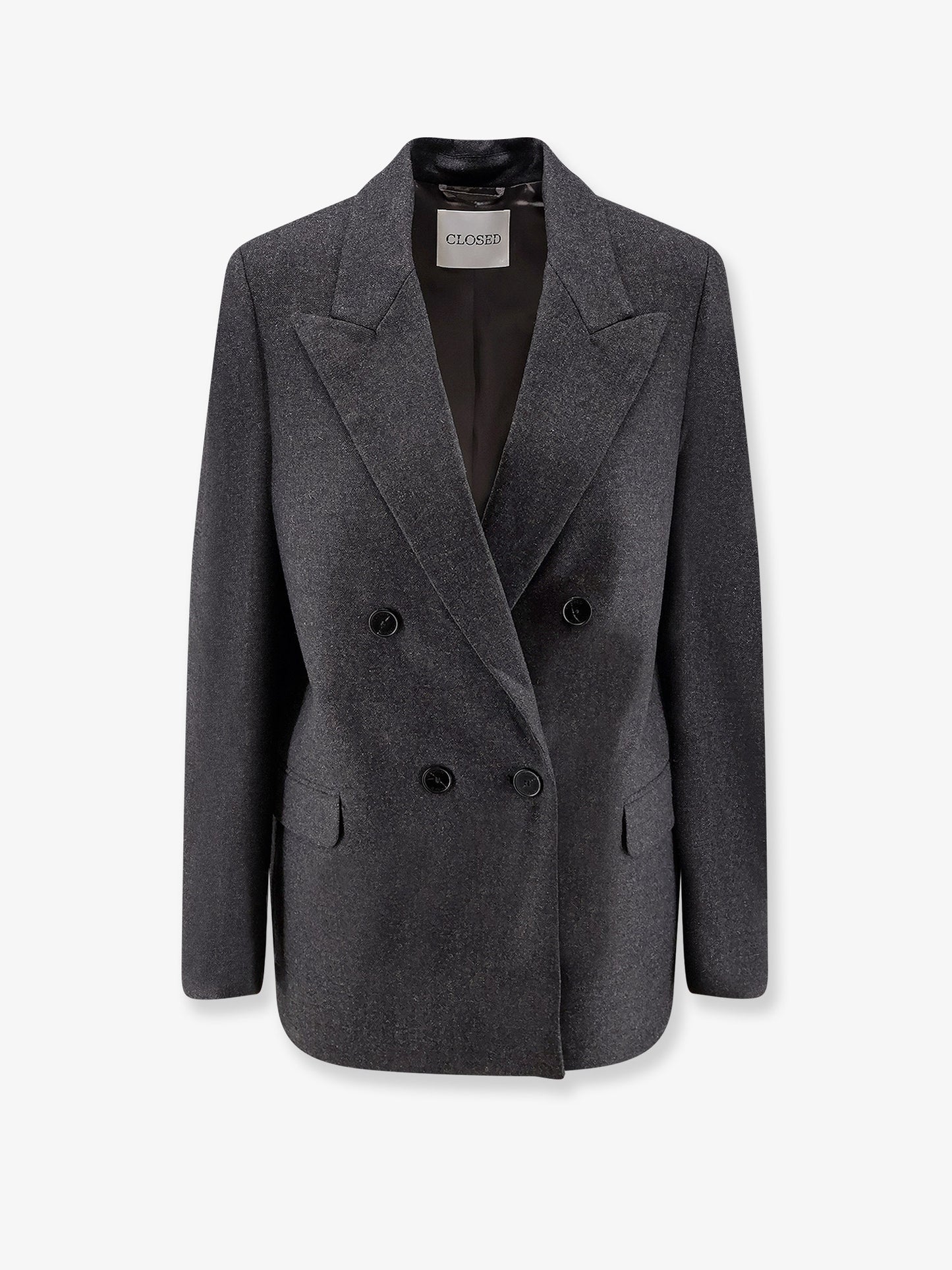 Blazer in misto lana mèlange