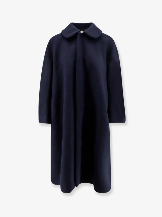 Crepe oversize coat
