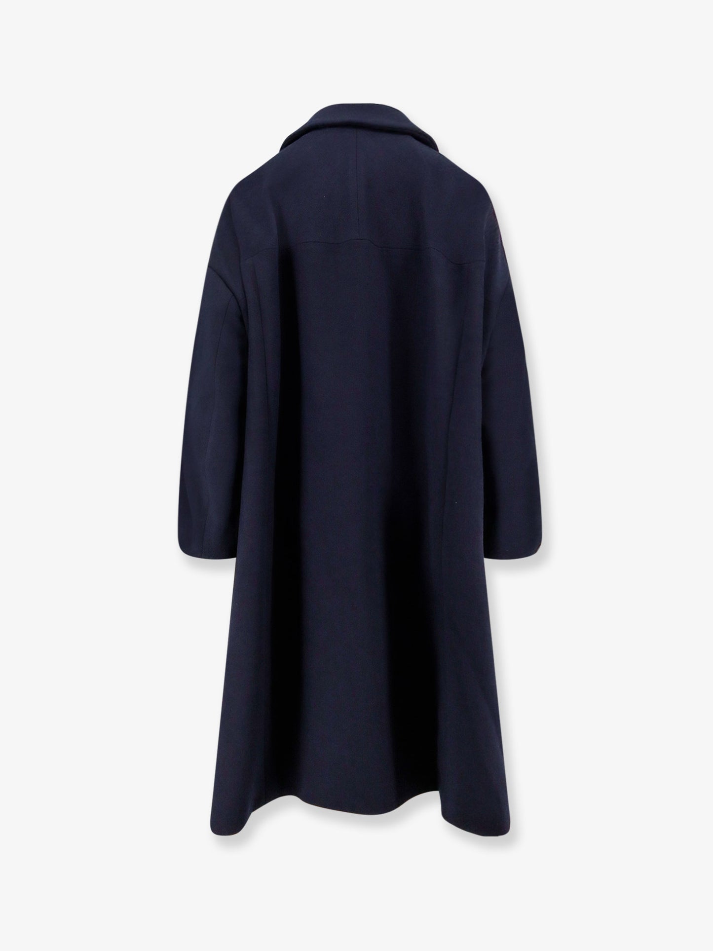 Crepe oversize coat