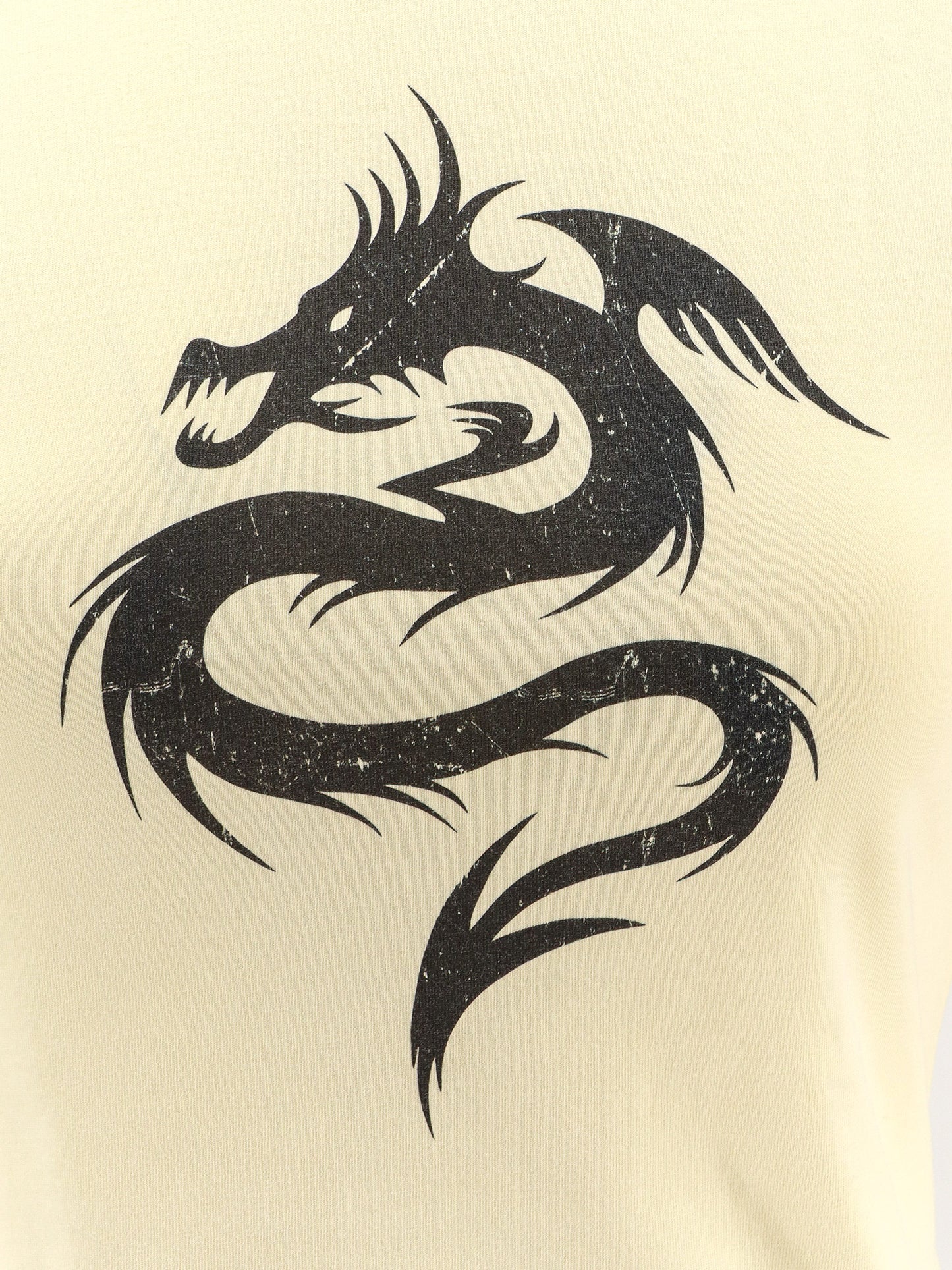 Cotton T-shirt with used effect