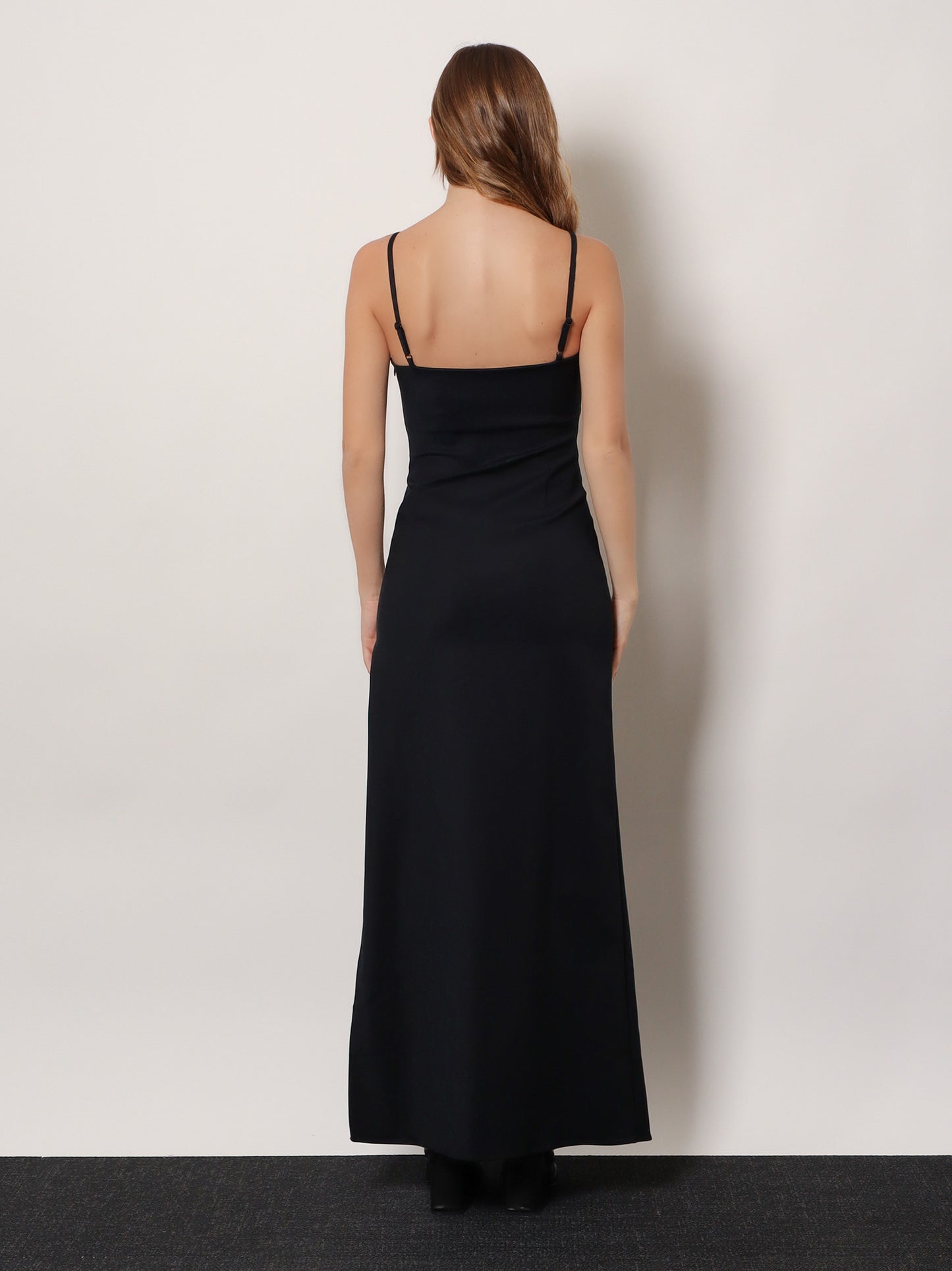 Garter cotton blend long dress