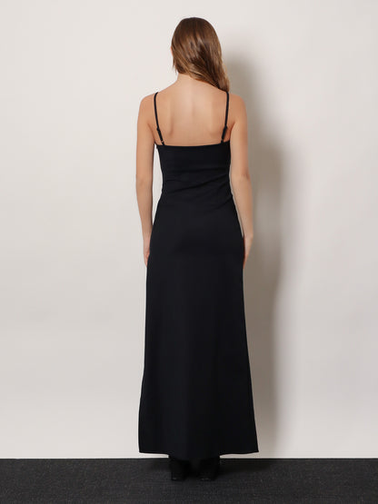 Garter cotton blend long dress thumbnail