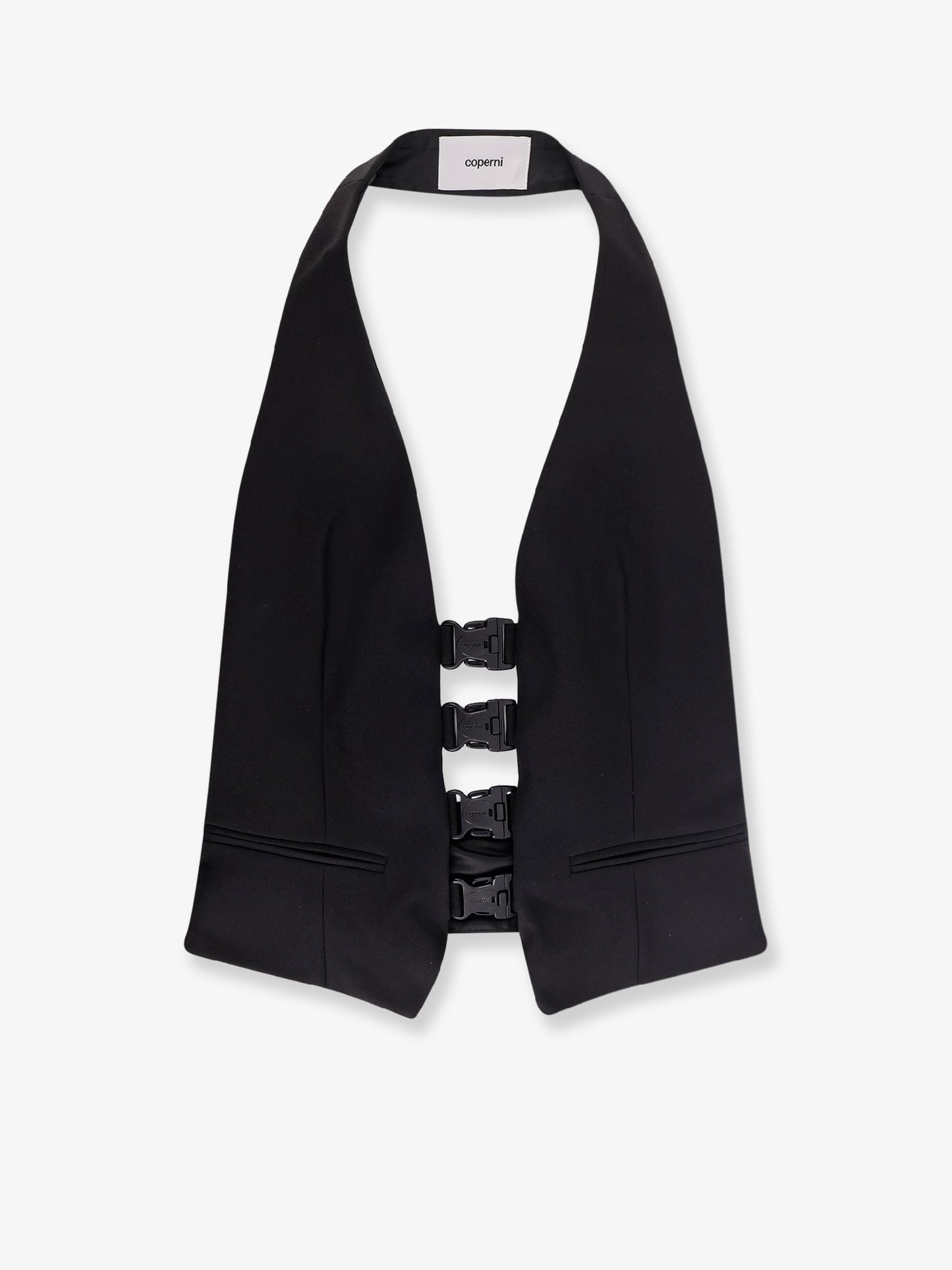 Multi Bukle Waistcoat satin vest