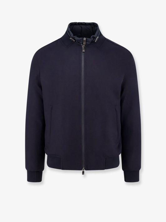 Padded cashmere blend jacket