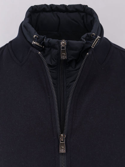 Padded cashmere blend jacket thumbnail