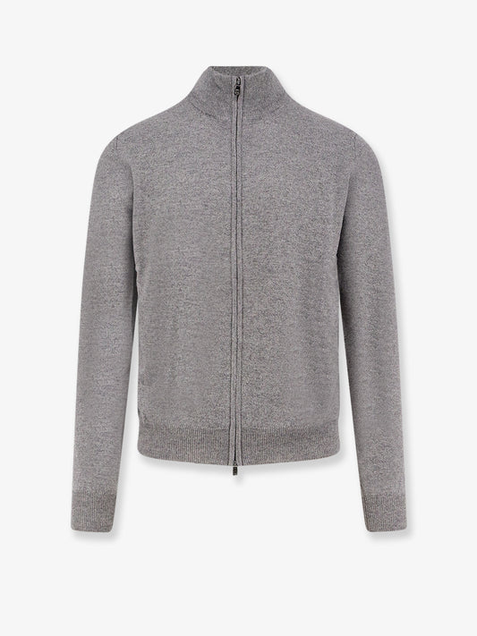 Virgin wool and cashmere cardgan