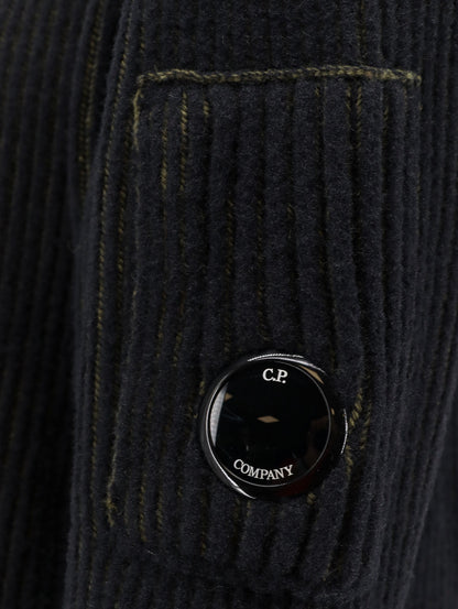 Fleece knit ribbed sweater thumbnail