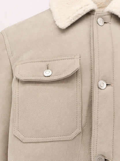 Leather long jacket thumbnail