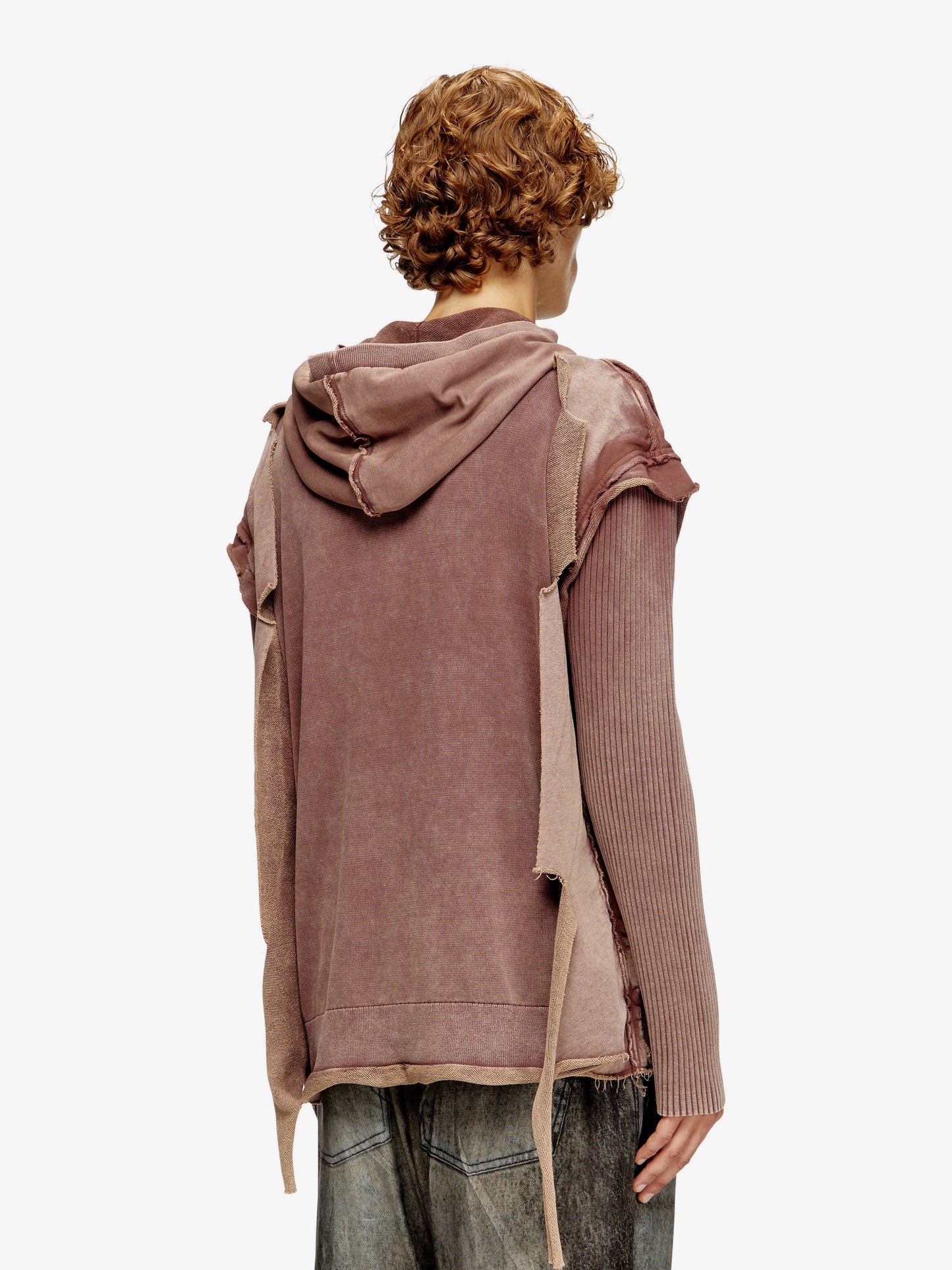 K-Pelto cotton sweatshirt with distressed effect