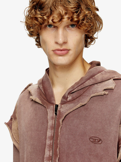 K-Pelto cotton sweatshirt with distressed effect thumbnail