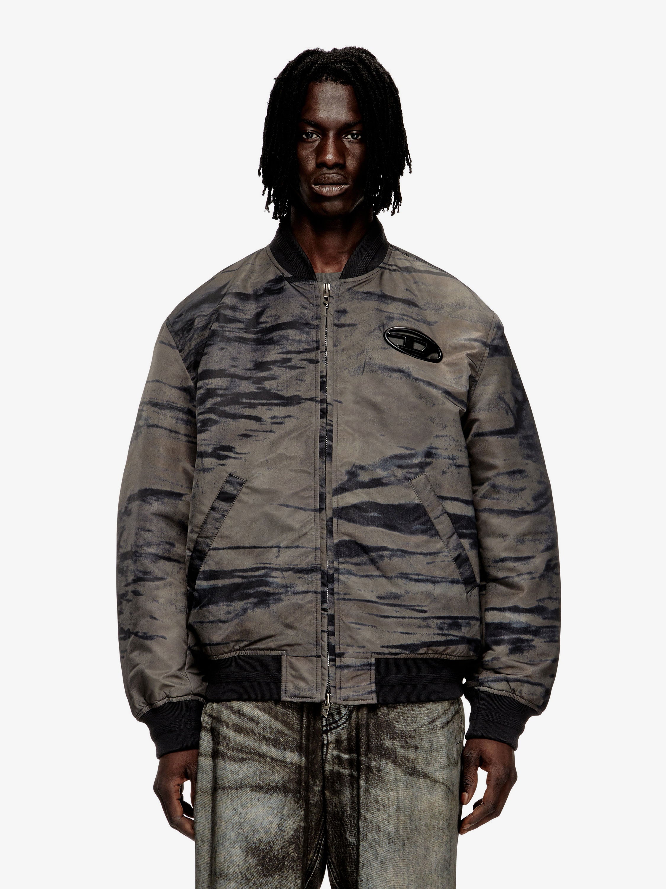 J-Kepes-Dlbz nylon bomber jacket DIESEL - Nugnes1920