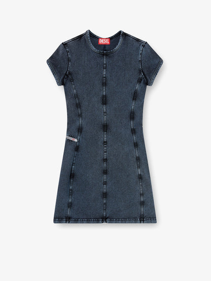 D-Cupsleeves stretch cotton short dress thumbnail