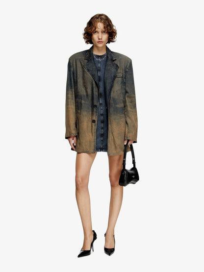 D-Cupsleeves stretch cotton short dress thumbnail