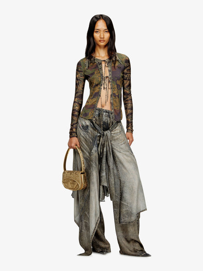 1DR glitter fabric shoulder bag thumbnail