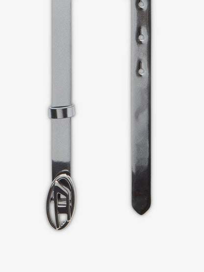 Silver leather belt thumbnail