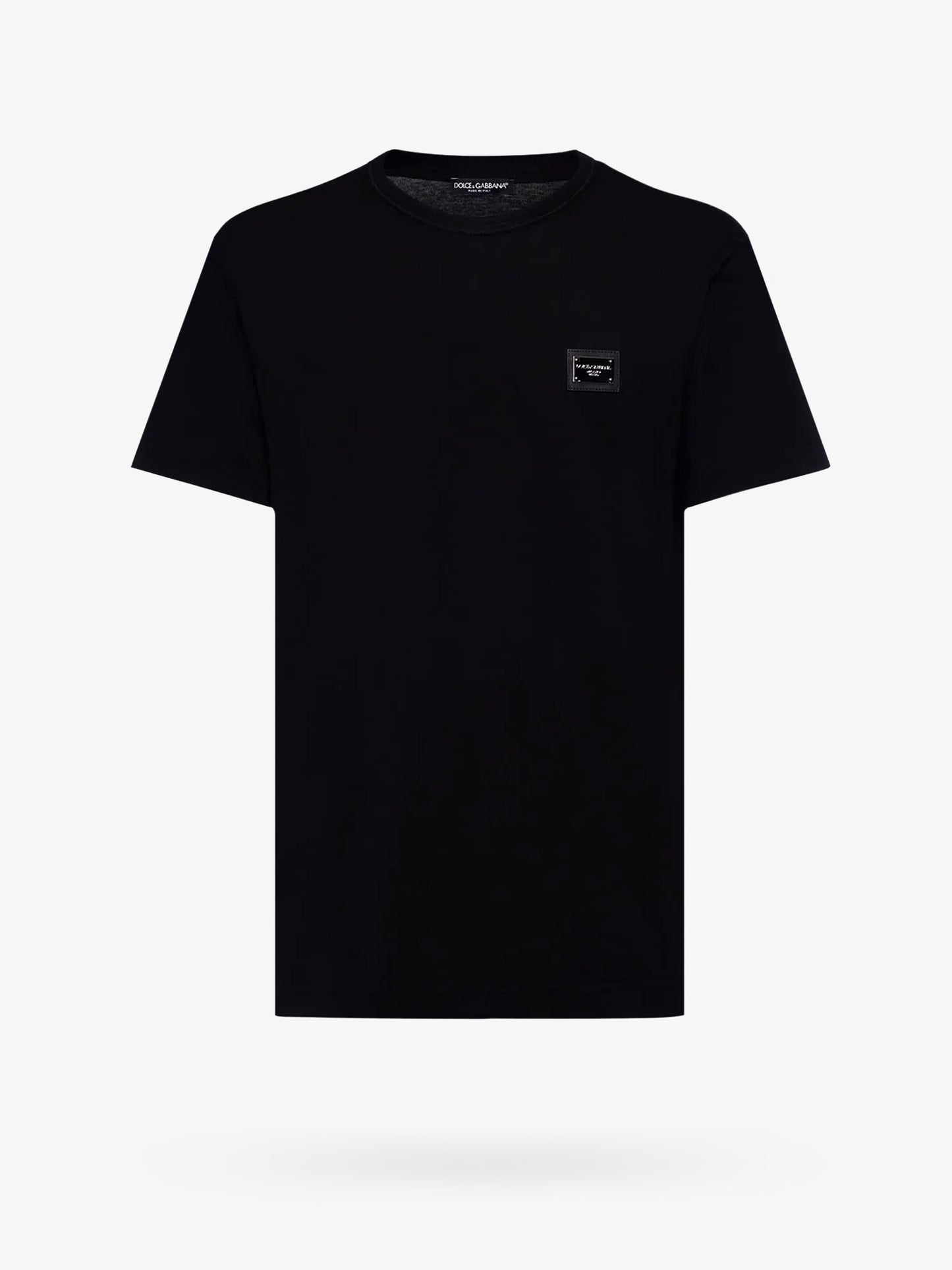 Cotton T-shirt with logo patch